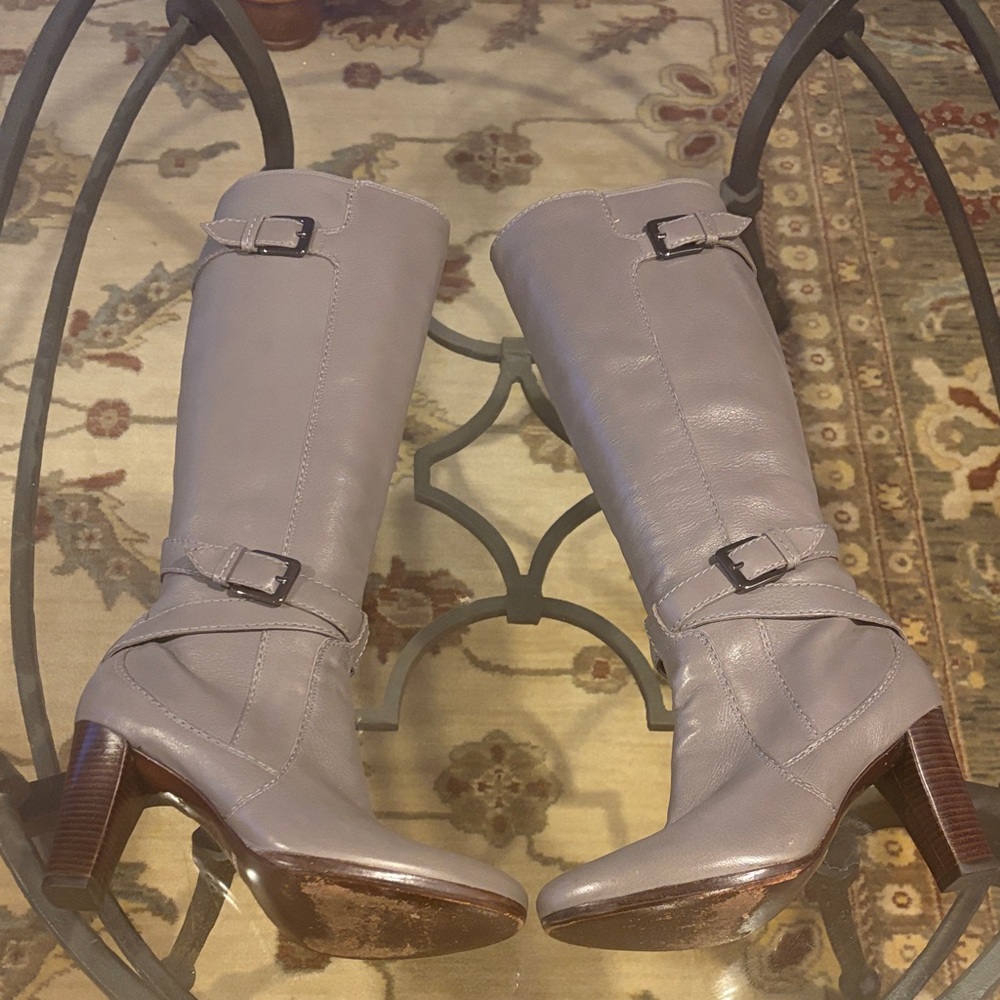 Stylish Cole Haan Gray Knee-High Women's Boots